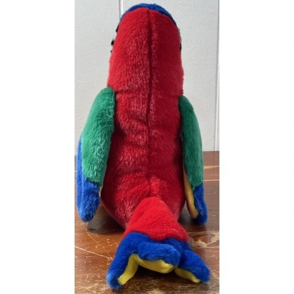 Ty Beanie Baby Parrot‎ Plush Toy 1999 Macaw Bird Stuffed Animal artsy fun bright